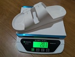 【ワークマン PVCタウンサンダル】重さはMサイズで片足あたり201gでした※筆者実測