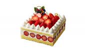 「ストロベリーショートケーキ」＜6,900円（12 cm×11 cm）、8,800円（縦横各16 cm）＞【ザ・リッツ・カールトン東京のクリスマス】