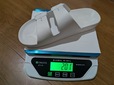 【ワークマン PVCタウンサンダル】重さはMサイズで片足あたり201gでした※筆者実測