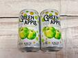 【カルディ りんごバッグ／グリーンアップルスパークリング（お酒）】飲み切りサイズが嬉しい！