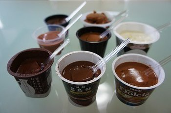 スイーツ 残業のおともに なめらかチョコレートプリン8種類食べ比べ うまいめし