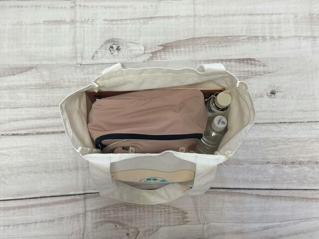 1泊する際の荷物を入れてみました