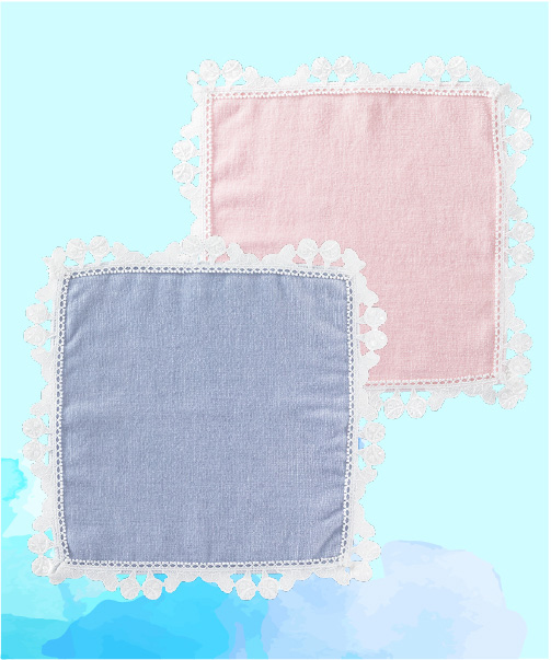 「＜UCHINO＞レースタオル」＜価格：1,540円（税込）＞【期間限定店舗『サーティワン三越』オープン！「榮太樓總本鋪×にんべん×サーティワン」の特別コラボフレーバー登場！】