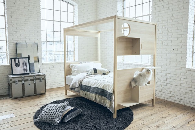 【フランスペット】「キャットタワー付きベッド」