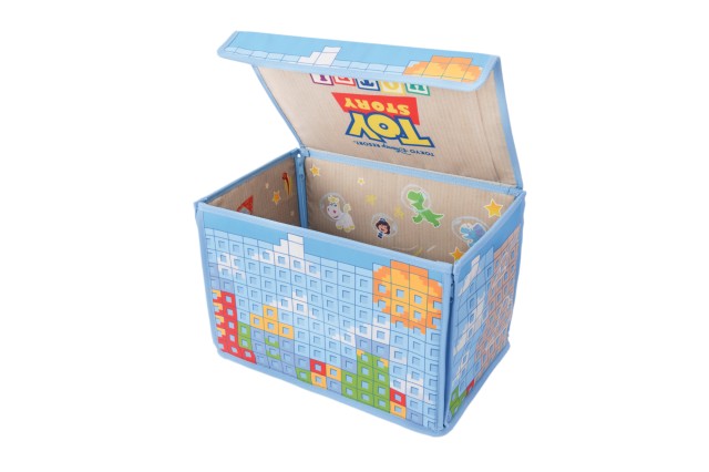 収納ボックス 2,800円|サイズ:幅約38×奥行き約26×高さ約26cm|販売店舗:東京ディズニーリゾート・トイ・ストーリーホテル内ディズニーショップ「ギフト・プラネット」