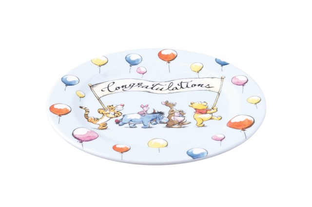 プレート 800円｜直径約17cm｜東京ディズニーリゾートAfternoonTeaプロデュース限定アイテム第3期「くまのプーさん」｜東京ディズニーランド「ホームストア」、東京ディズニーシー「ベッラ・ミンニ・コレクション」
