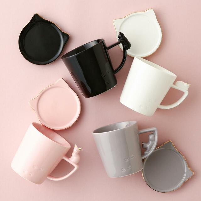 2位【Francfranc】キャット フィギュア マグ：1,600円