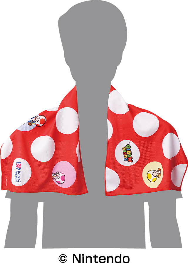 接触冷感素材のオリジナルクールタオル【エンジョイ！SUPER ICE CREAM SUMMER】