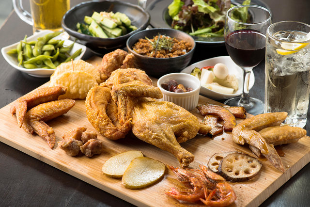 若鶏半身揚げはもちろん揚げ物全種・サイドメニューの食べ放題が新登場！ 