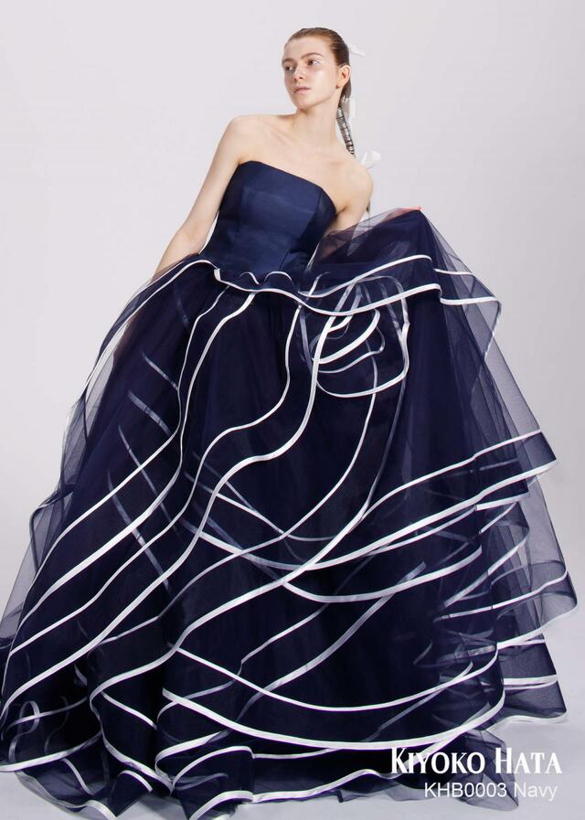 「KIYOKO HATA」新作ウェディングドレス KHB0003_Navy