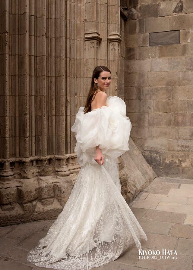 「KIYOKO HATA」新作ウェディングドレス KHB0002_OffWhite