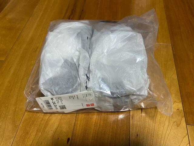【UNIQLO ナローストラップサンダル】オンラインで購入するとビニール袋に梱包されて届く