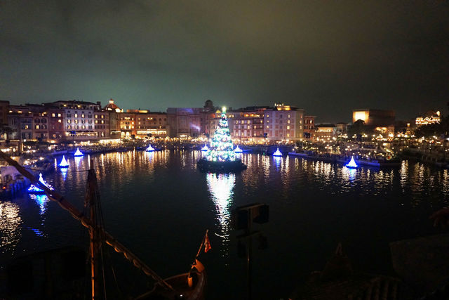 カラー・オブ・クリスマス　ショー終了後も輝くツリー