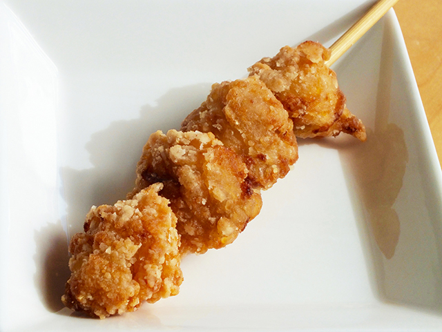 からあげ棒（竜田揚げ）。185kcal。税込123円。
