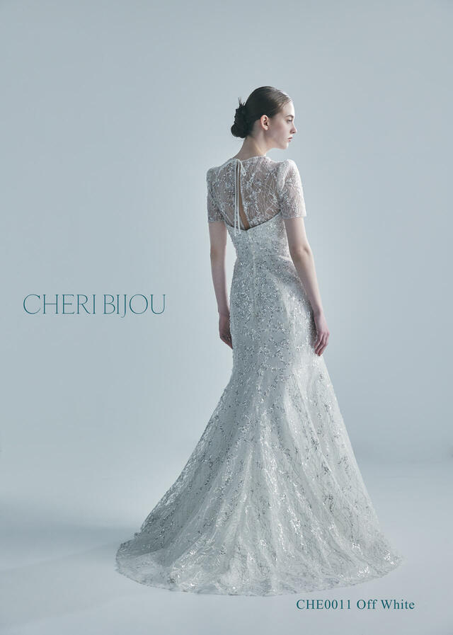 【クラウディア】CHERI BIJOU(シェリービジュー)新作ウェディングドレス｜CHE0011_OffWhite
