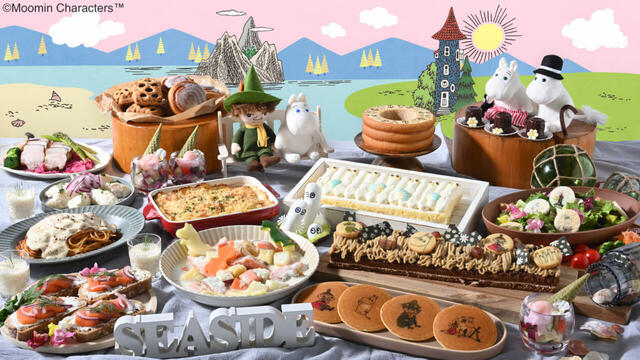 「ムーミン シーサイドランチブッフェ」<期間:2025年9月1日~12月28日>【【広島初開催】可愛いムーミンスイーツや北欧料理が楽しめる「ムーミン シーサイドランチブッフェ」2025年9月1日よりスタート!】