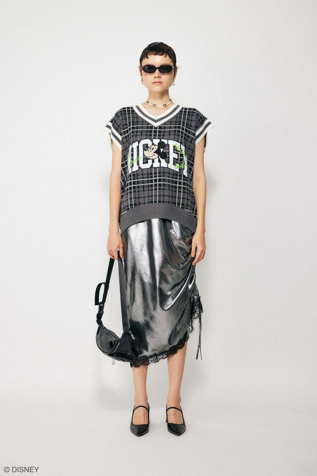 MD LOOSE KNIT ベスト｜￥9,900｜Disney SERIES CREATED by MOUSSY