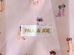 【ゼクシィ6月号】「付録：PAUL＆JOE（ポール＆ジョー）エコバッグ＆ポーチ2点セット」ポール＆ジョーのゴールドのロゴタグ付き！