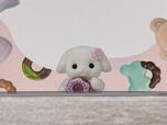 【シルバニアファミリー メモ帳（ドーナツ）】フローラうさぎの赤ちゃん シエルも登場。ぷっくりしたお顔がかわいい♪