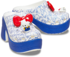 【ハローキティ×クロックス コラボアイテム】「Hello Kitty Siren Clog（ハローキティ サイレン クロッグ）」 サイズ：22cm - 30cm 価格：¥ 14,300（税込）