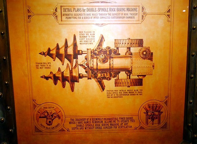 16. マグマサンクタムツアー　途中にあるドリルマシンの図解 ©Disney