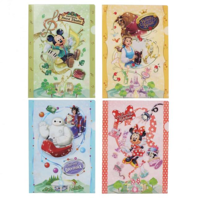 クリアホルダーセット 940円｜A4、4枚セット｜東京ディズニーリゾート・アプリ、ギャグファクトリー／ファイブ･アンド･ダイム