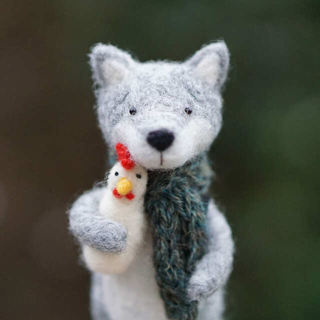 「woodlanders」のぬいぐるみ・おおかみ