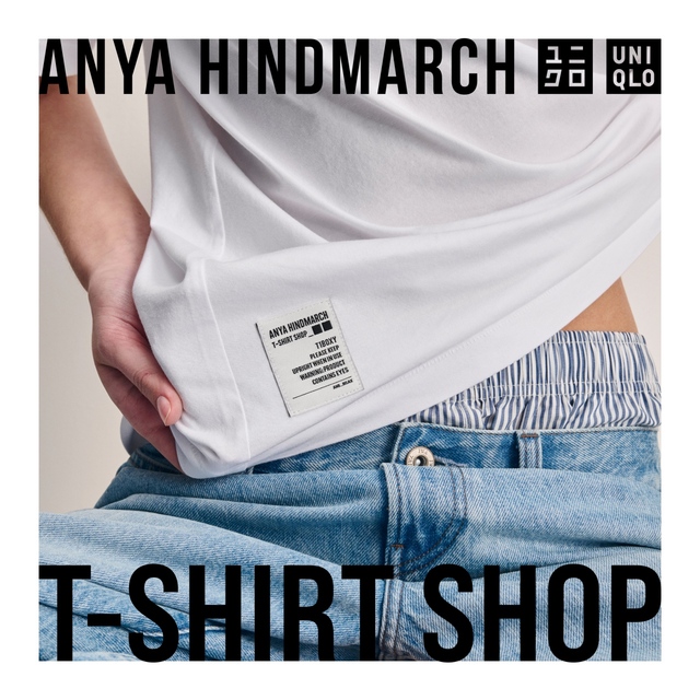 【UNIQLO x ANYA HINDMARCH T-SHIRT SHOP】ウィメンズ4型、キッズ1型、雑貨2種類の全7型での展開です