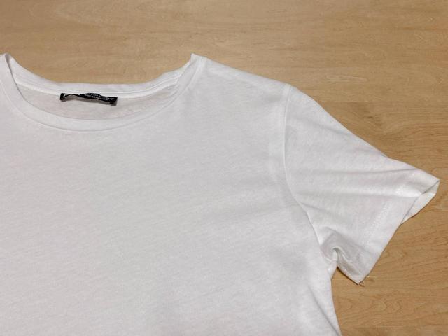 【ZARA】シーム＆ギャザーTシャツ／税込1,590円