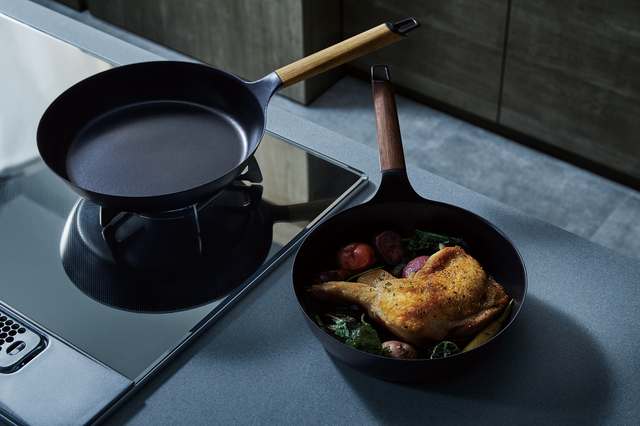 鉄のフライパンでも使いやすい