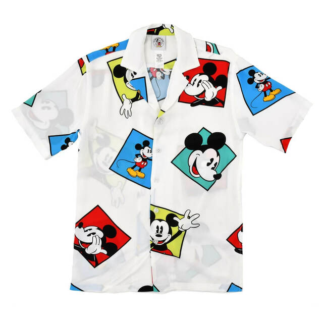 ミッキー 半袖シャツ ホワイト M L MICKEY ＆ CO. 6,930円