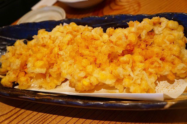 魚金 本店／トウモロコシのかき揚げ