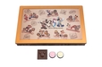 アソーテッド・チョコレート 1,600円｜縦約16.5×横約24.5×高さ約2.5cm｜内容量：170g（35個）（ミルク16個、スウィート&ホワイト14個、スウィート&ストロベリー風味5個）｜東京ディズニーリゾート35周年“Happiest Celebration! ”スペシャルグッズ