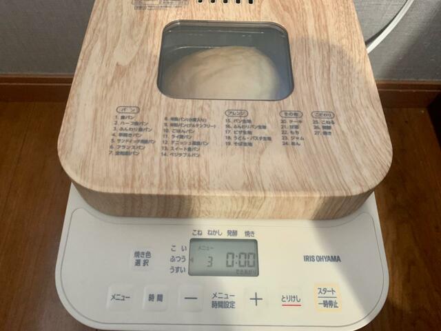 【アイリスオーヤマ コンパクトホームベーカリー】焼きあがりました