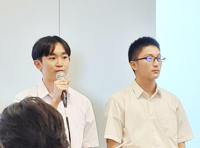 プレゼン・囲み取材ともに堂々とした佇まいのおふたり。緊張しているそぶりも見せずすごい…。