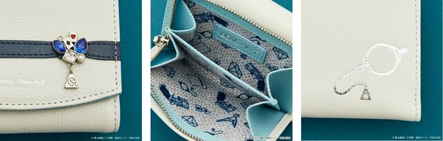 【折財布】「怪盗キッド」が盗む宝石とトランプをイメージしたビジューが輝くデザイン【サマンサタバサプチチョイス『名探偵コナン』コレクション】