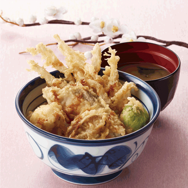 早春全部のっけ天丼