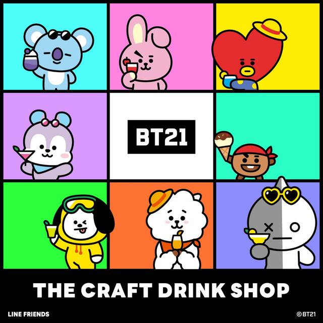 「BT21 THE CRAFT DRINK SHOP」【BT21の新シリーズ「On the Cloud」デザイン限定ラベルのお酒が登場】