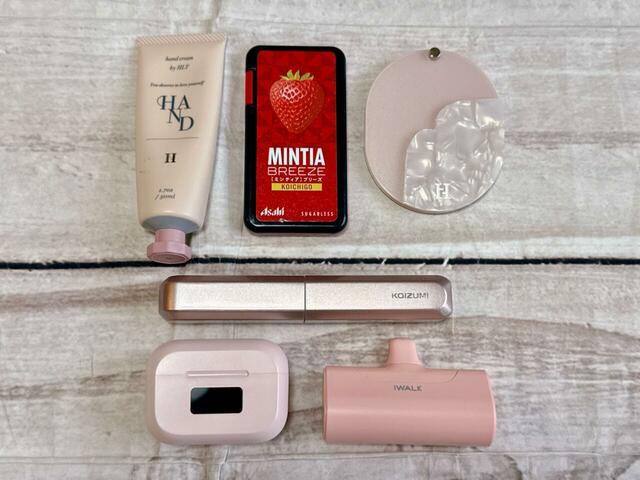 これだけのものが入りました！コンパクトなサイズ感ですが大容量です