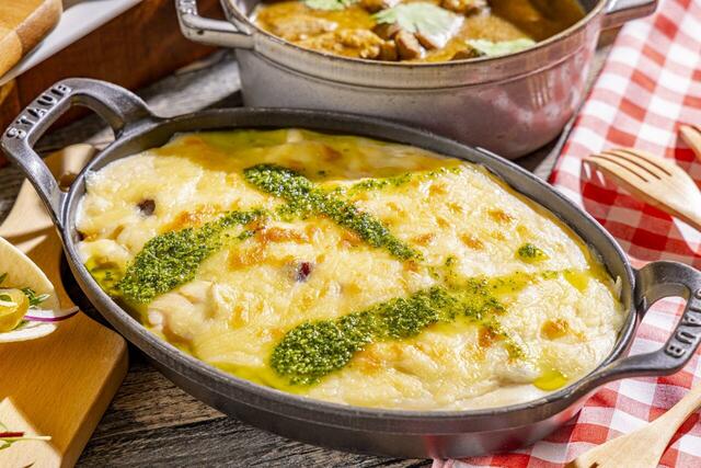 「ミラノ風チーズ焼きスパゲッティー」<期間:2025年7月1日~8月31日>【【ヒルトン東京お台場】懐かしの味でタイムトリップ!日本のノスタルジックメニューが揃うサマーグルメフェア開催!】