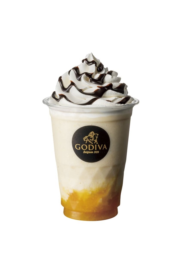 【ゴディバ】佐賀県限定 「がばいオレンジ ショコリキサー」取扱店：ゴディバ 鳥栖プレミアム･アウトレット、価格：レギュラーサイズ 790円／オレンジの味わいを満喫できる、佐賀限定のショコリキサー