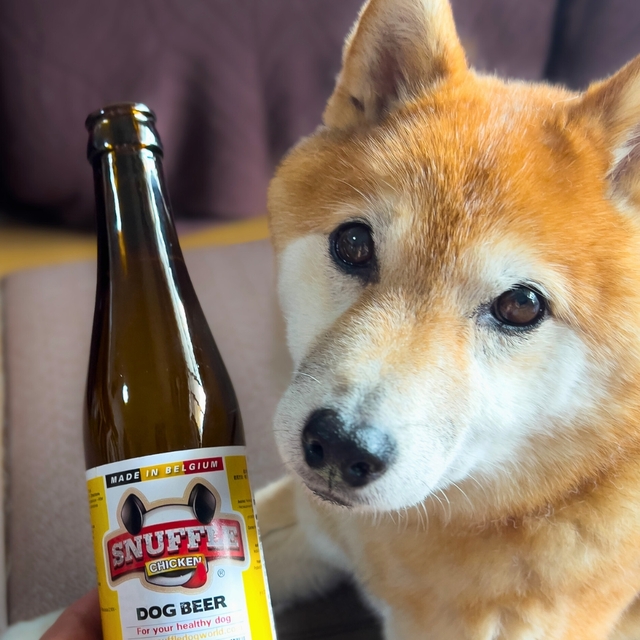 【犬用ビールSNUFFLE】楽天市場で注文。筆者が購入した店舗は4本入りで税込2090円でした