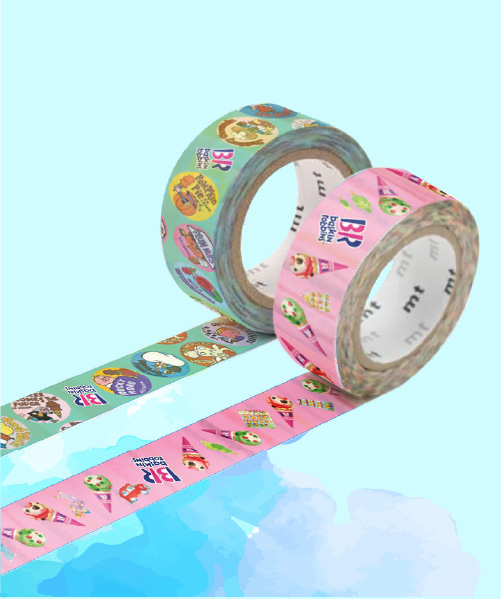 「マスキングテープ」<価格:各330円(税込)>【期間限定店舗『サーティワン三越』オープン!「榮太樓總本鋪×にんべん×サーティワン」の特別コラボフレーバー登場!】