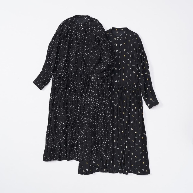 【Afternoon Tea LIVING×LEE】ワンピース(ドット/フラワー) 各¥13,200