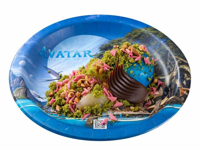 スペシャルデザート 800円｜映画『アバター：ウェイ・オブ・ウォーター』スペシャルメニュー｜販売店舗：東京ディズニーシー「ユカタン・ベースキャンプ・グリル」