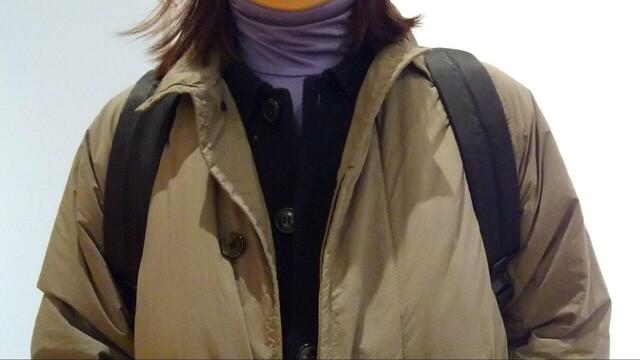 【無印良品 肩の負担を軽くする撥水ナイロンビジネスリュックサック】チェストベルトやフックなどはなく、ごくシンプルです