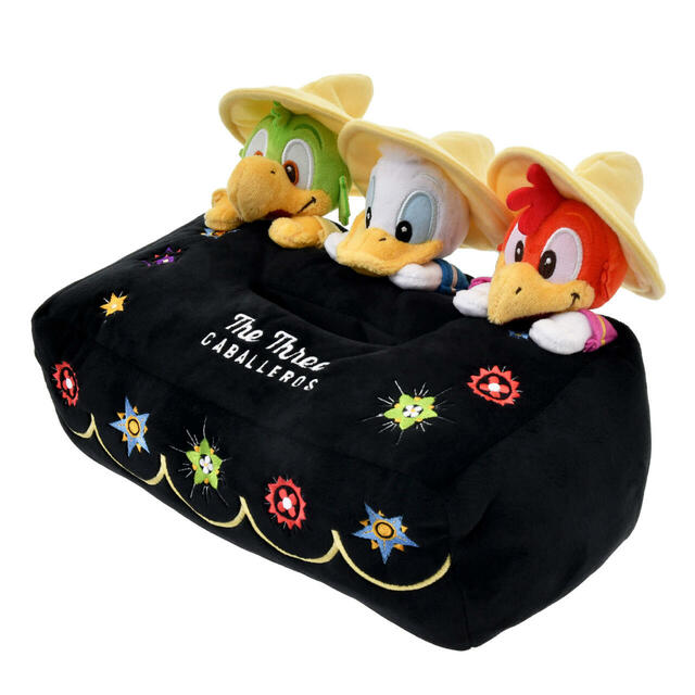 ドナルド、ホセ・キャリオカ、パンチート ティッシュボックスカバー THE THREE CABALLEROS 80TH 4,800円