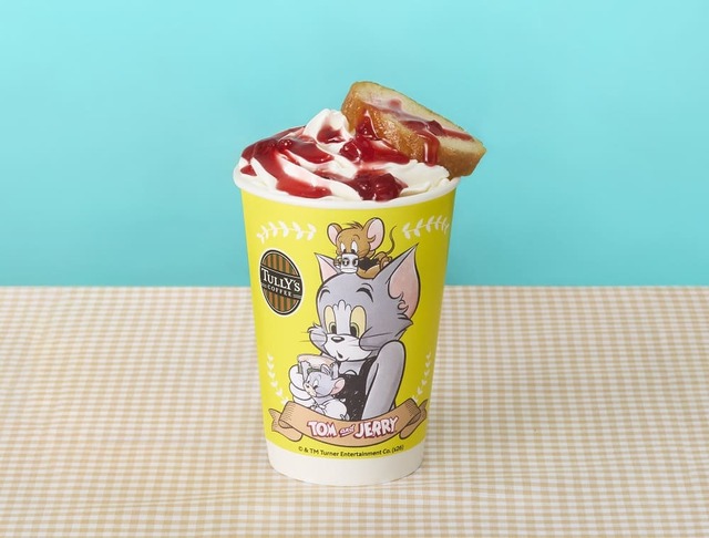 【トムとジェリー×タリーズコーヒー】「＆TEA さくさくラスクのストロベリーロイヤルミルクティー」 （HOT/ICED）　Tallのみ：750円