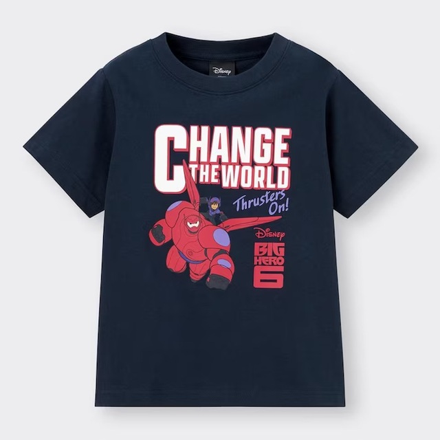 KIDS(男女兼用)グラフィックT(半袖) Disney ¥990