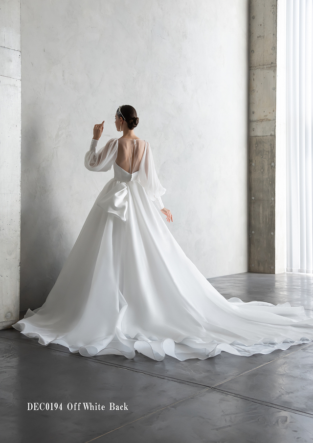 新作ウェディングドレスコレクション「Clef a decor-クレアデコール」DEC0194_Offwhite